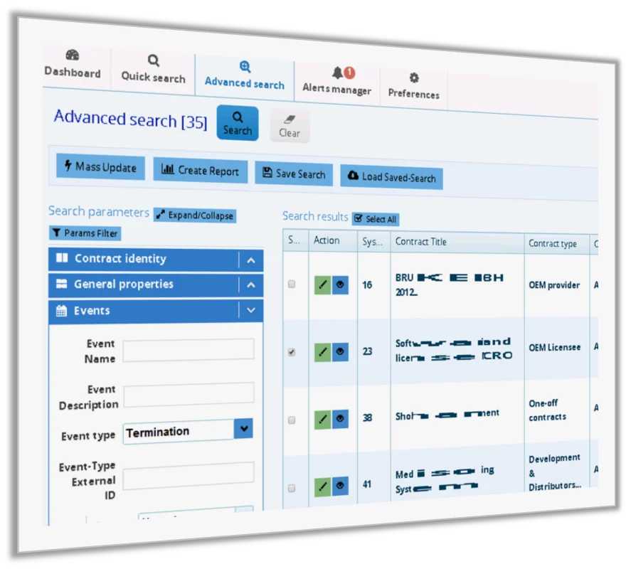 Parameter-based search