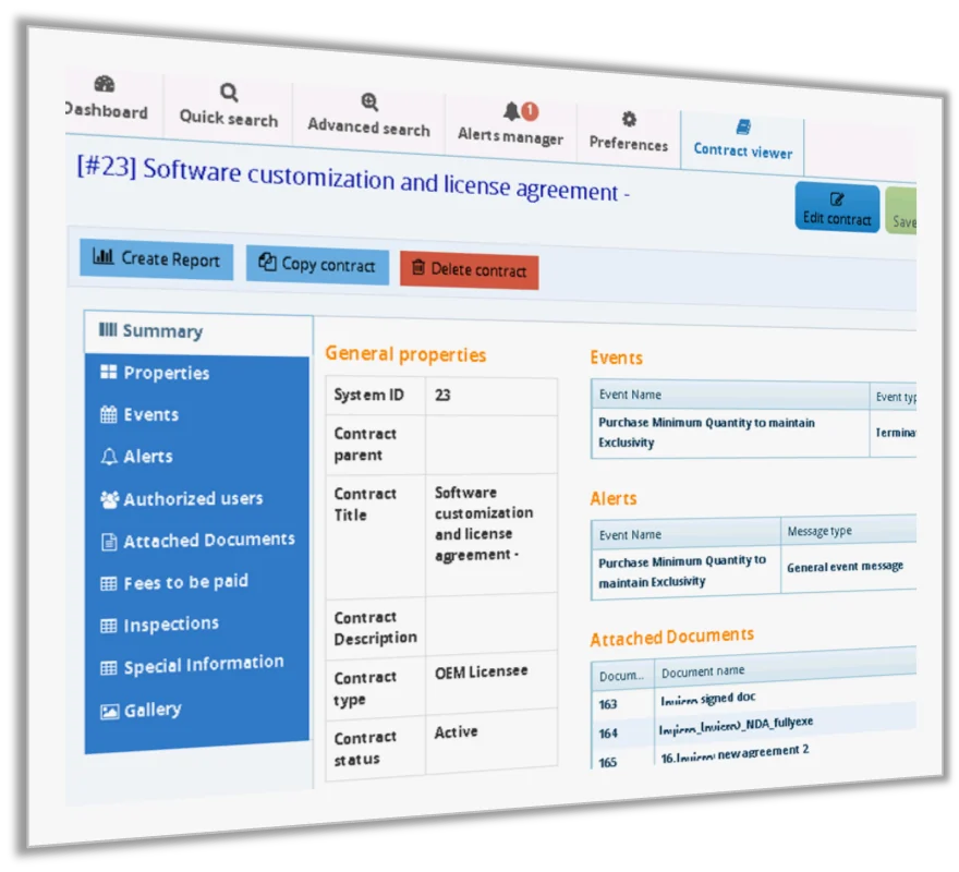 Contract viewer
